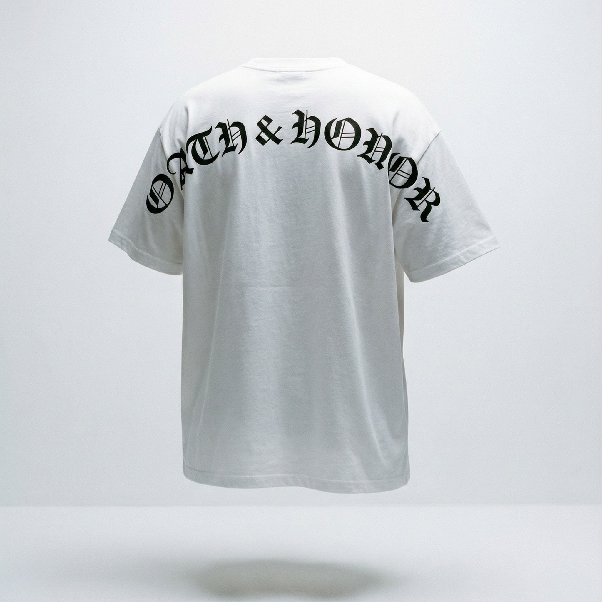 OATH & HONOR LEGIONAIRE BLESSED CLASSIC OVERSIZED TEE - WHITE