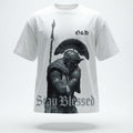 OATH & HONOR LEGIONAIRE BLESSED CLASSIC OVERSIZED TEE - WHITE