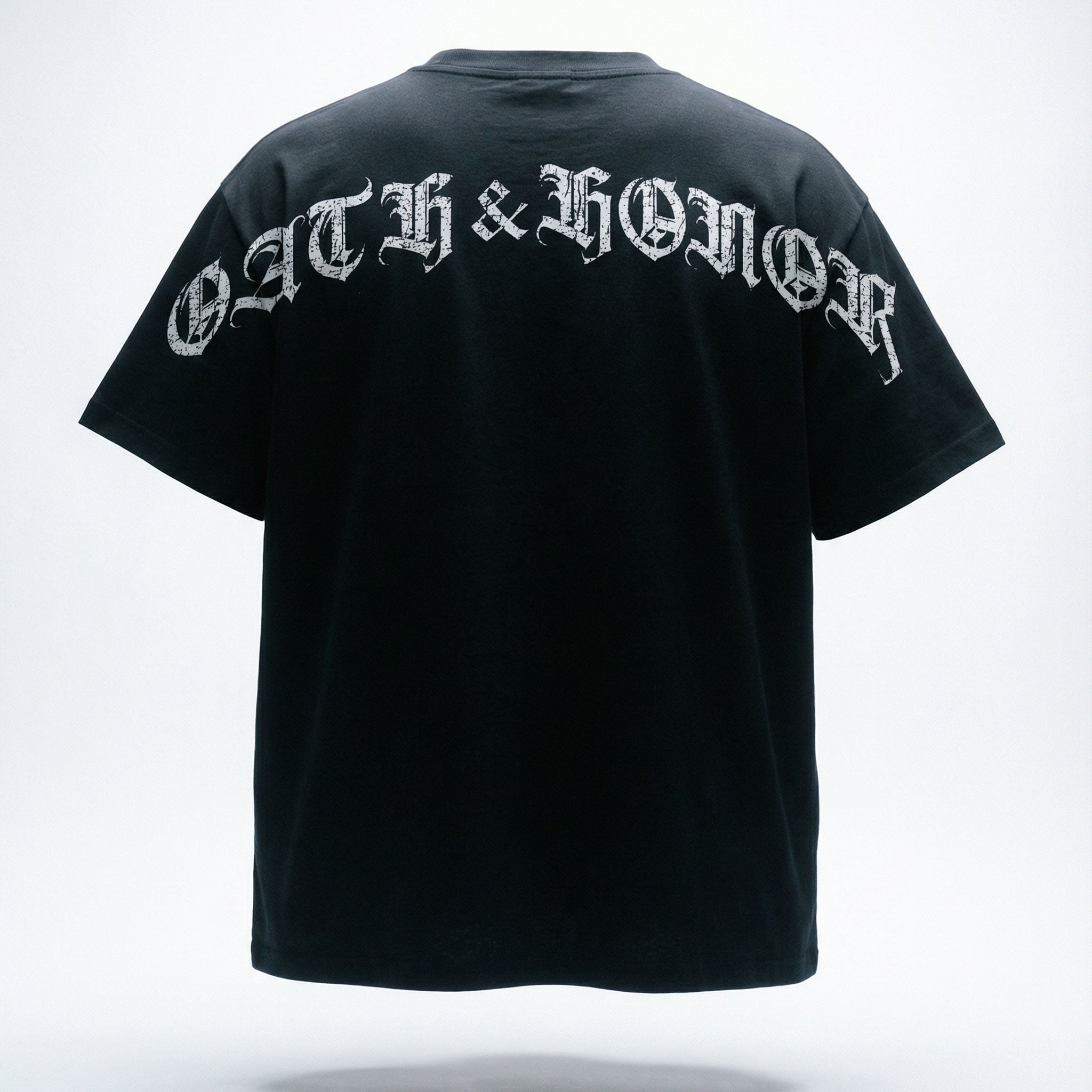 OATH & HONOR FIGHT DEMONS CLASSIC OVERSIZED TEE - BLACK