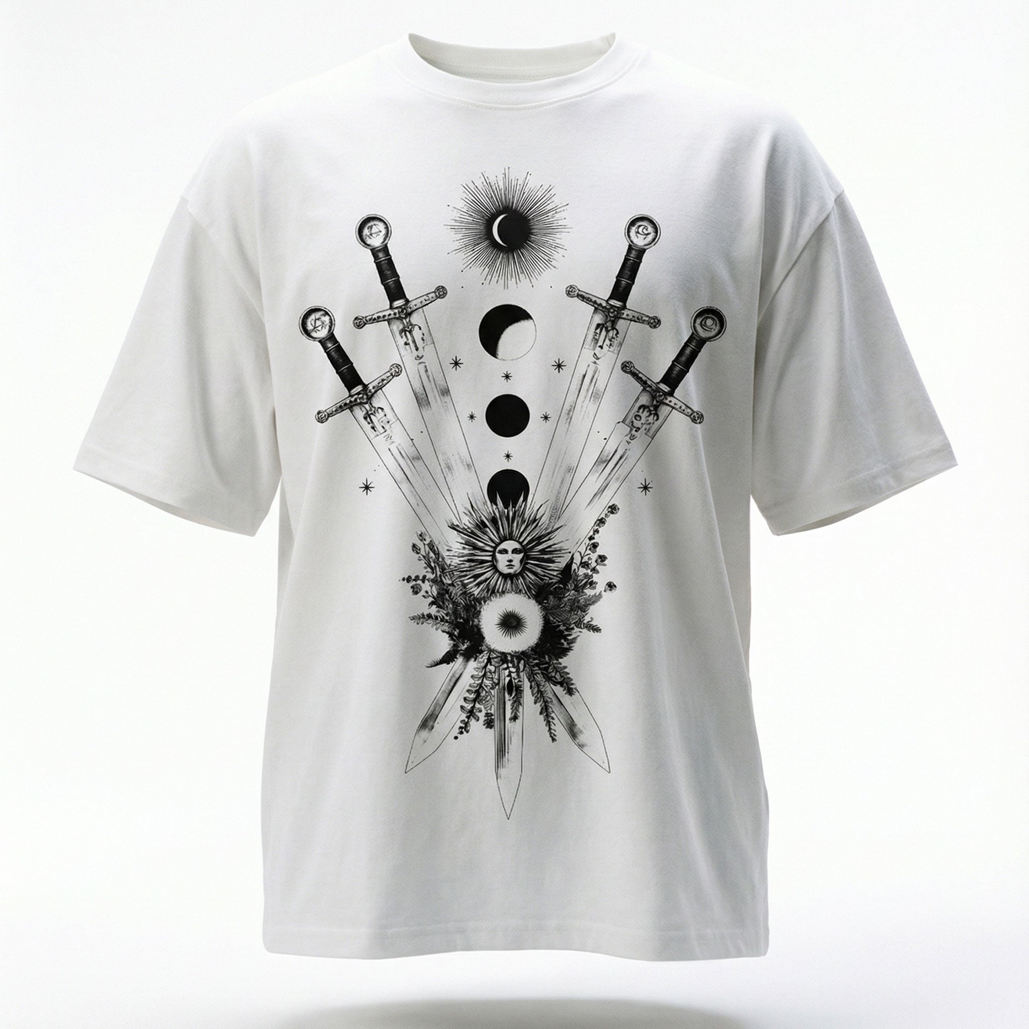OATH & HONOR CONSTELLATION KNIGHTS CLASSIC OVERSIZED TEE - WHITE