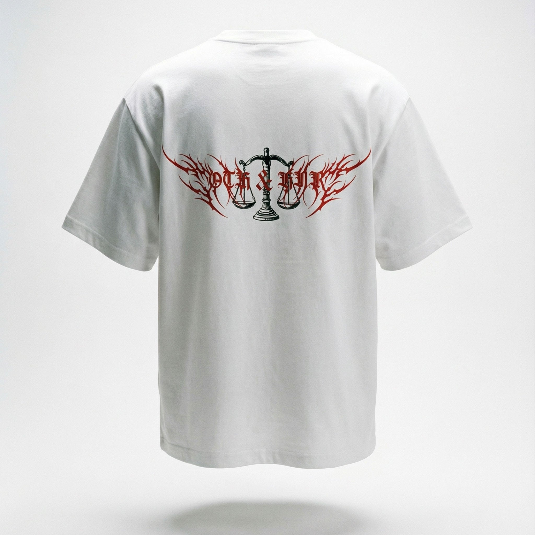 OTH & HNR JUSTICE CLASSIC BOXY TEE - WHITE