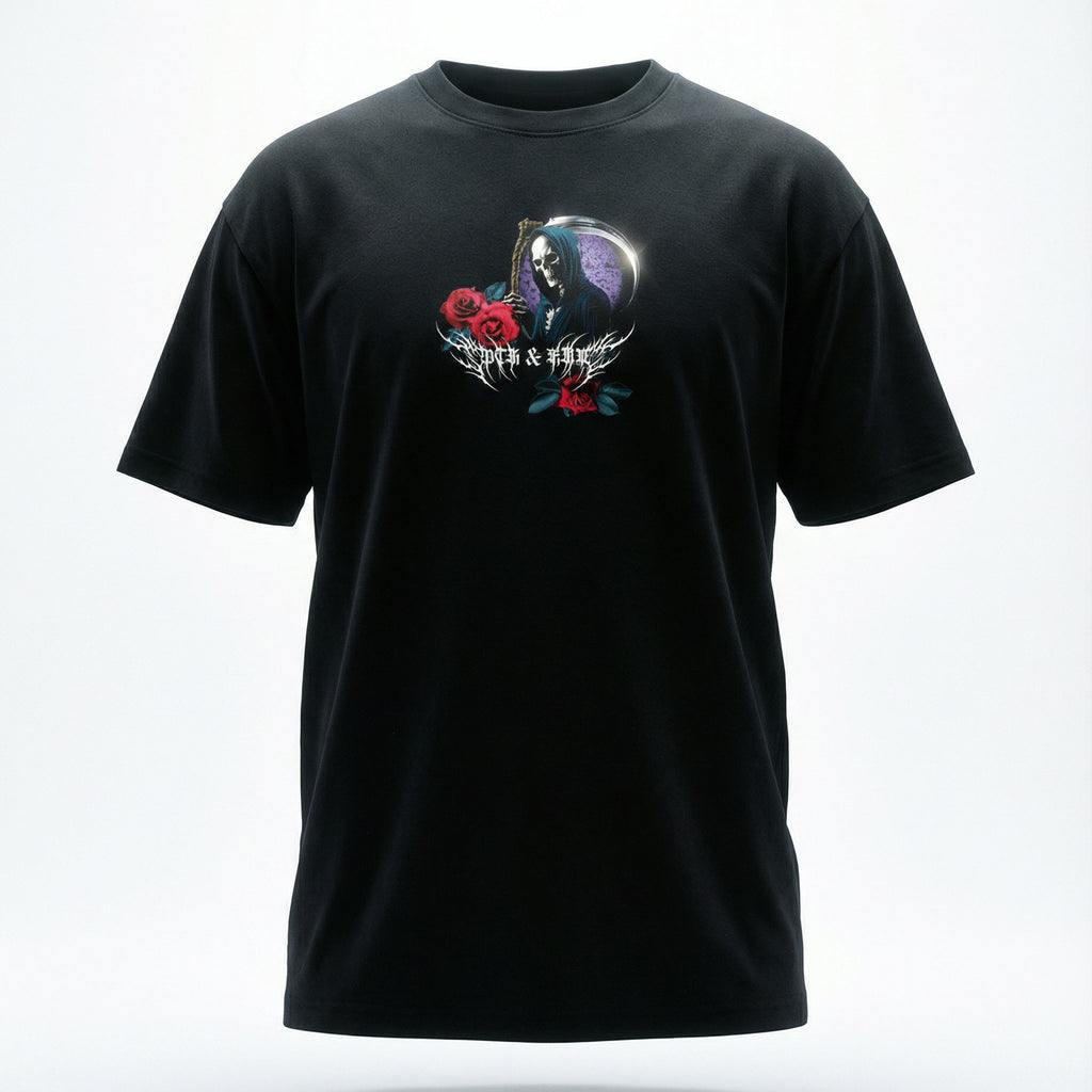 OTH & HNR VENGENCE CLASSIC BOXY TEE - BLACK
