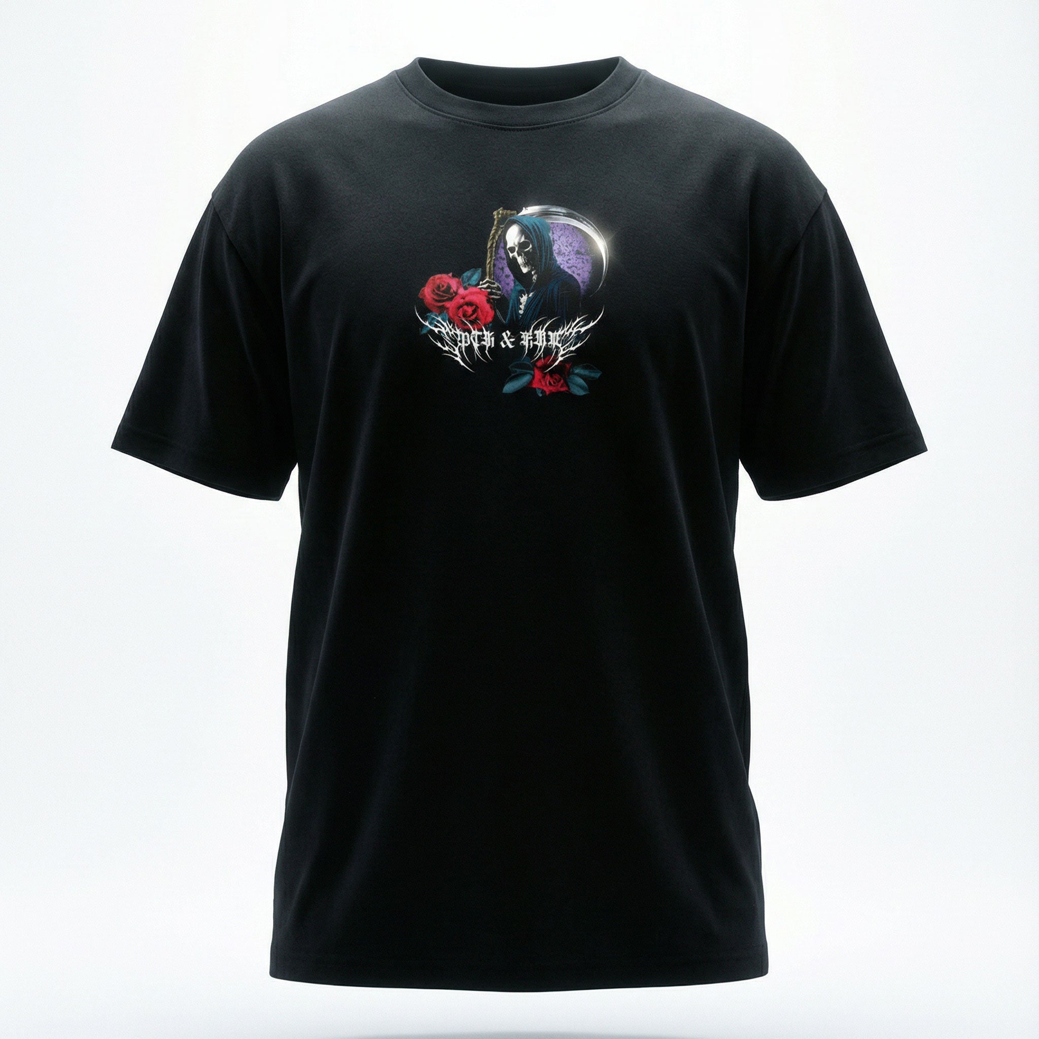 OTH & HNR VENGENCE CLASSIC BOXY TEE - BLACK