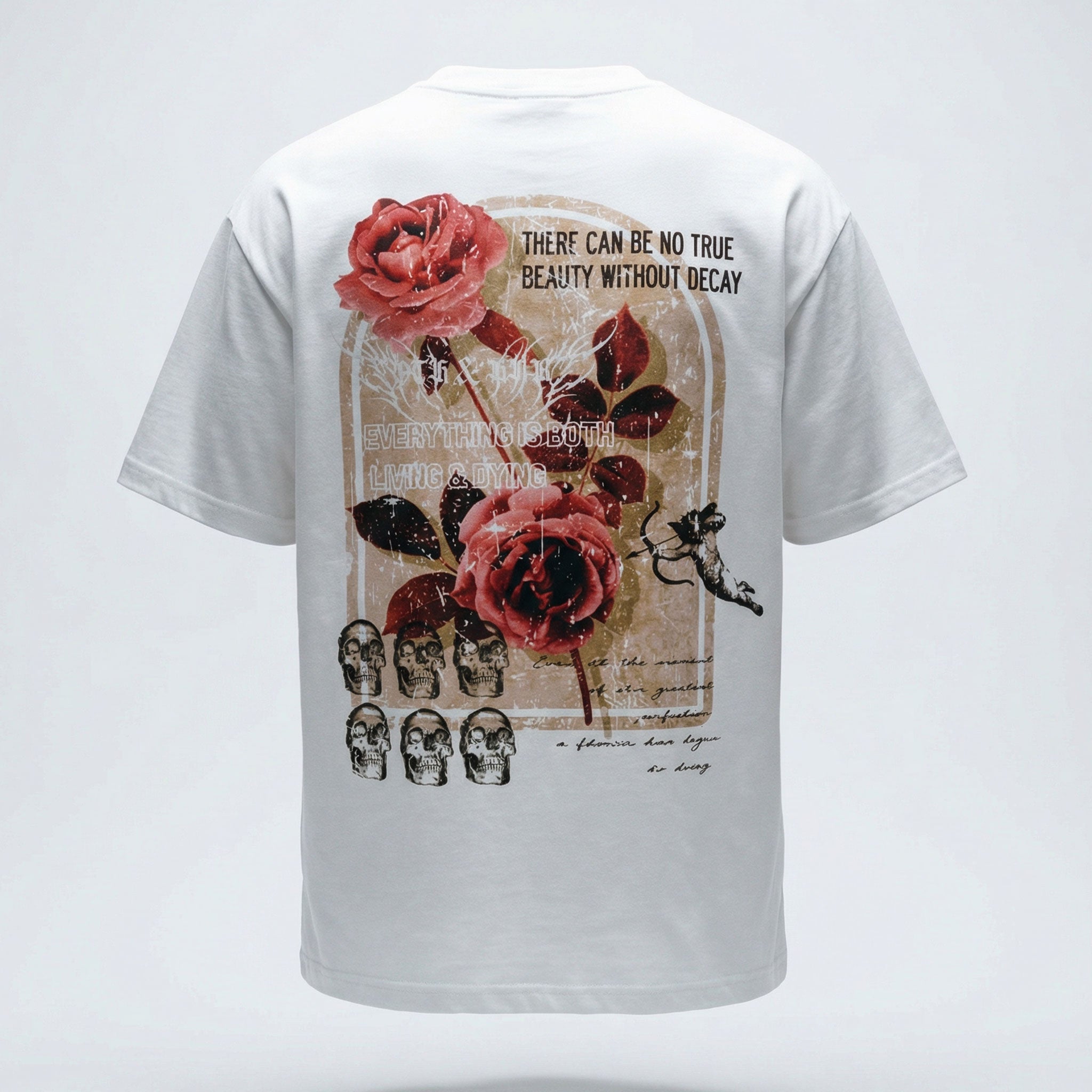 OTH & HNR BEAUTY & DECAY CLASSIC BOXY TEE - WHITE
