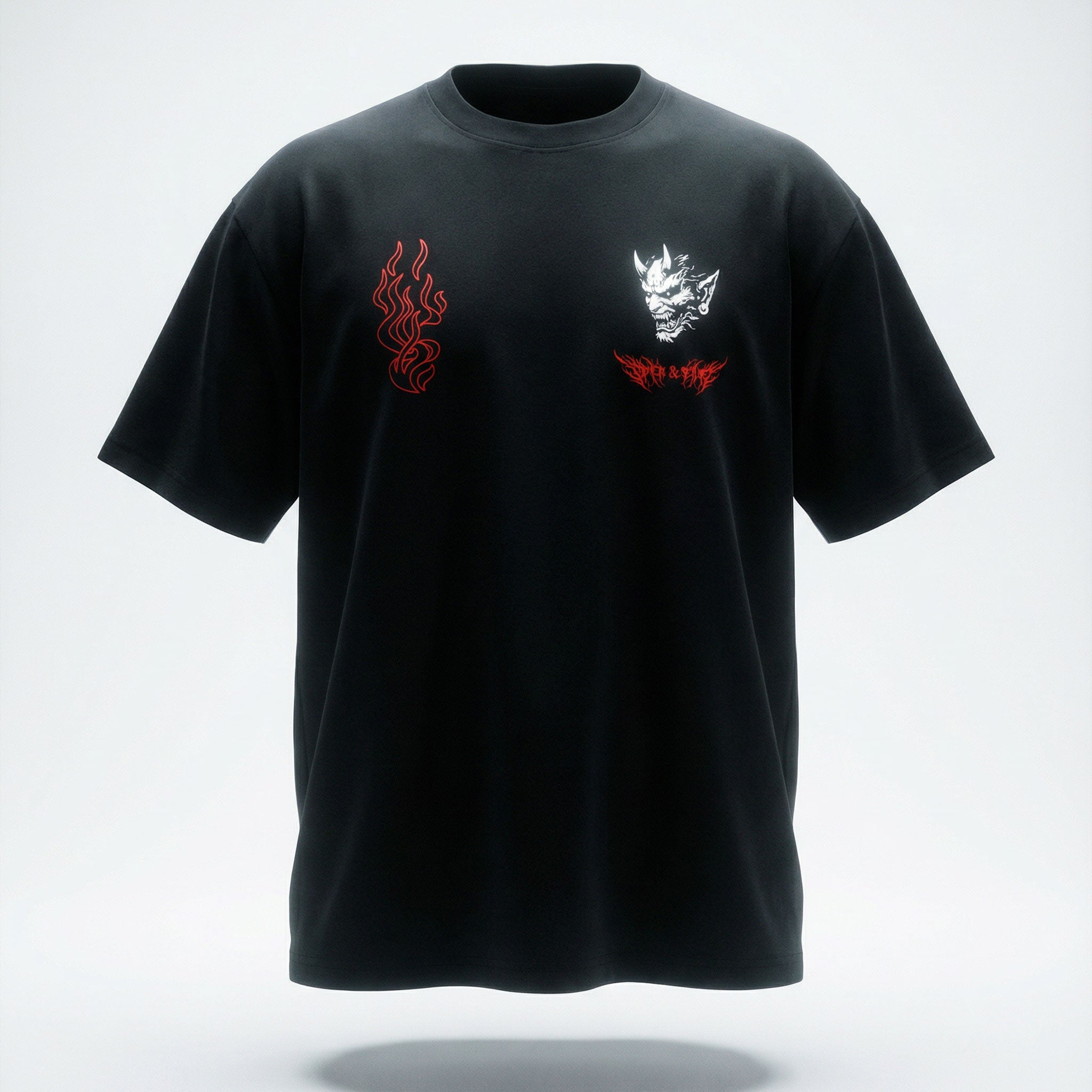 OTH & HNR NINTH CIRCLE CLASSIC BOXY TEE - BLACK