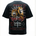 OTH & HNR LION HEART CLASSIC BOXY TEE - BLACK