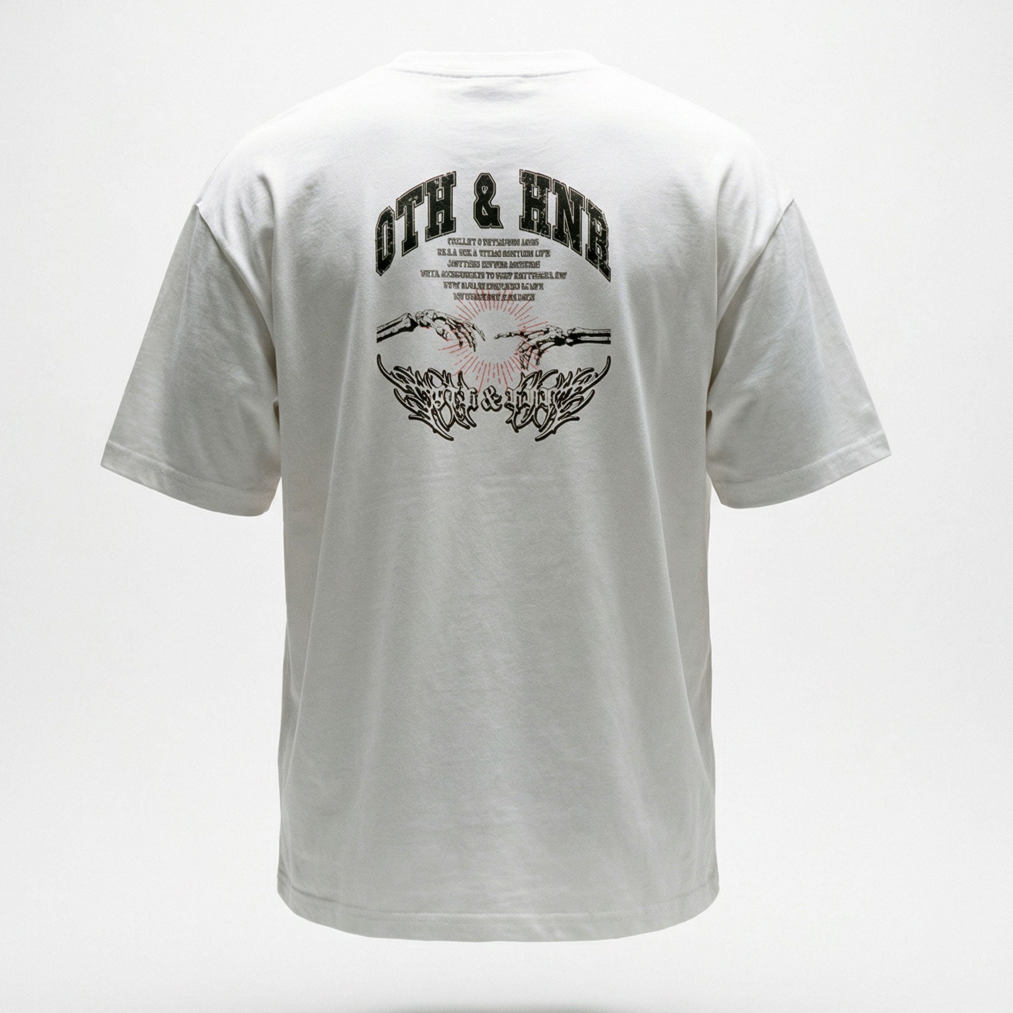 OTH & HNR TOUCH CLASSIC BOXY TEE - WHITE