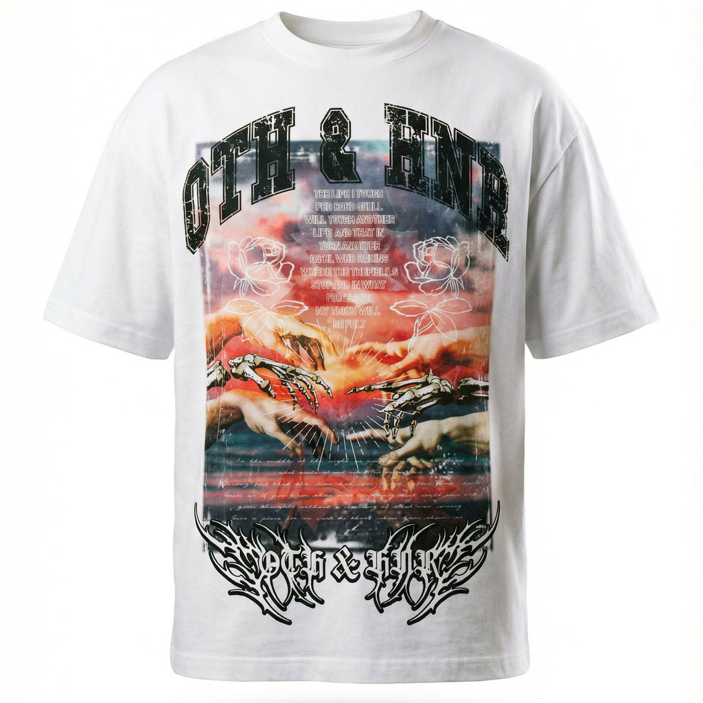 OTH & HNR TOUCH CLASSIC BOXY TEE - WHITE