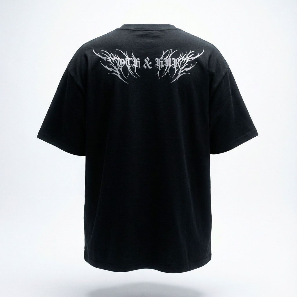 OTH & HNR KNIGHT OF HONOR CLASSIC BOXY TEE - BLACK