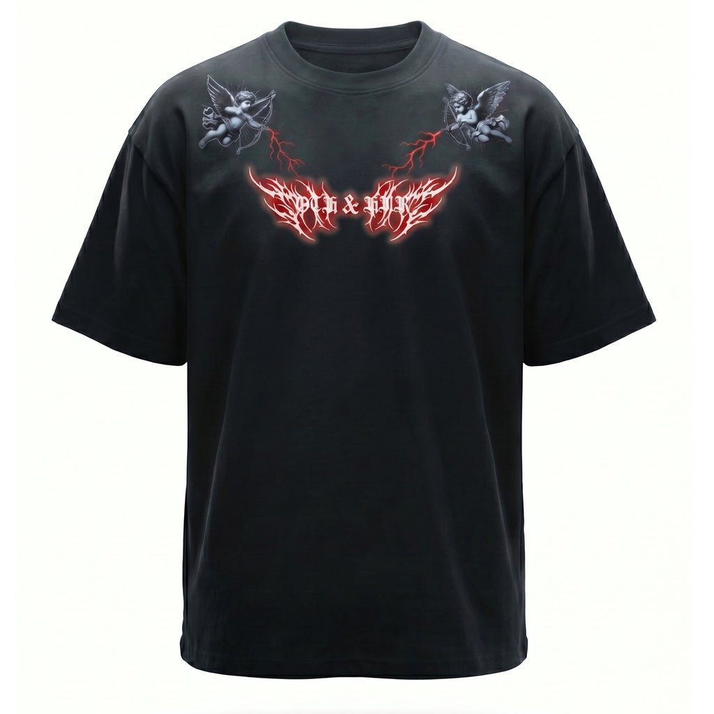 OTH & HNR PROTECT THE INNOCENT CLASSIC BOXY TEE - BLACK