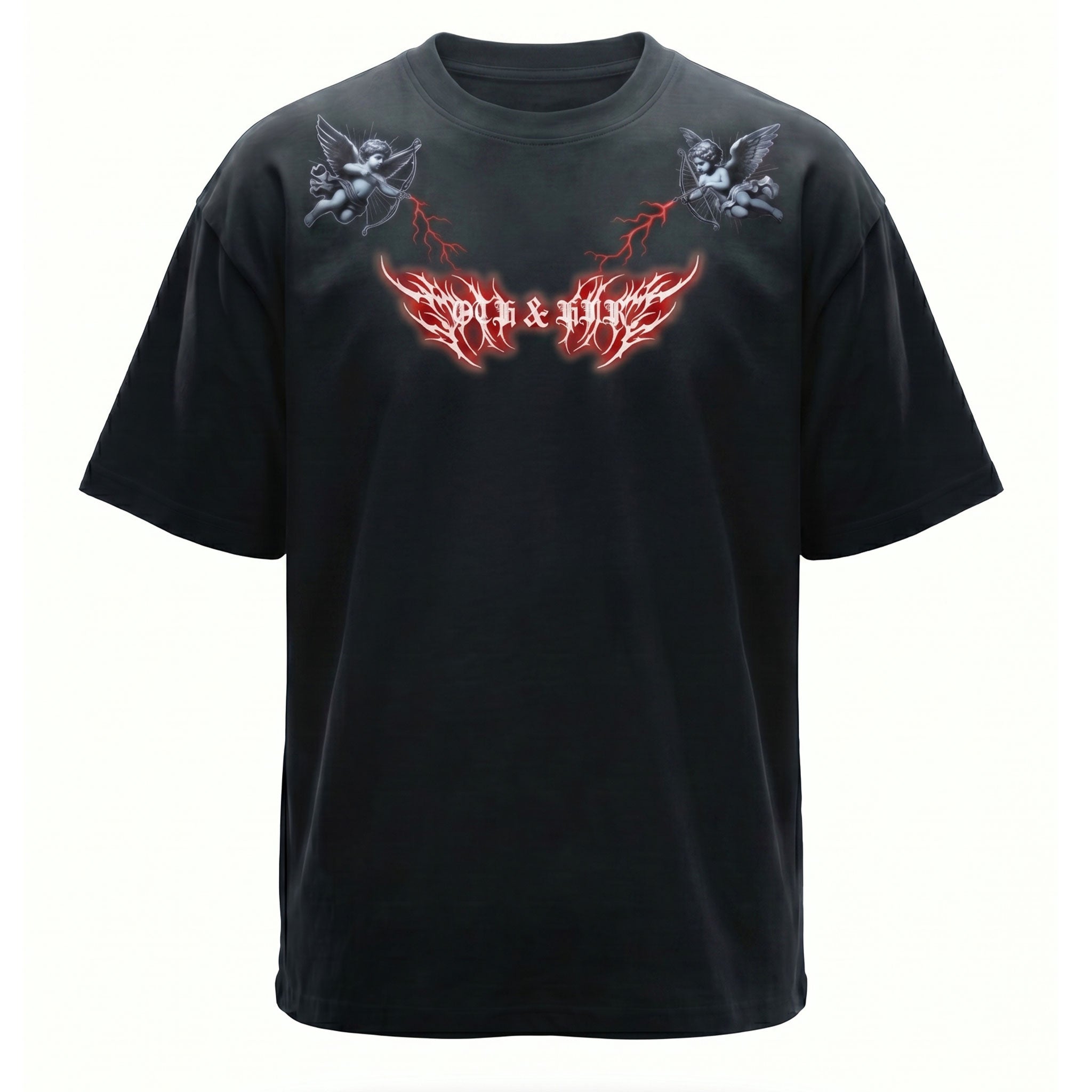 OTH & HNR PROTECT THE INNOCENT CLASSIC BOXY TEE - BLACK