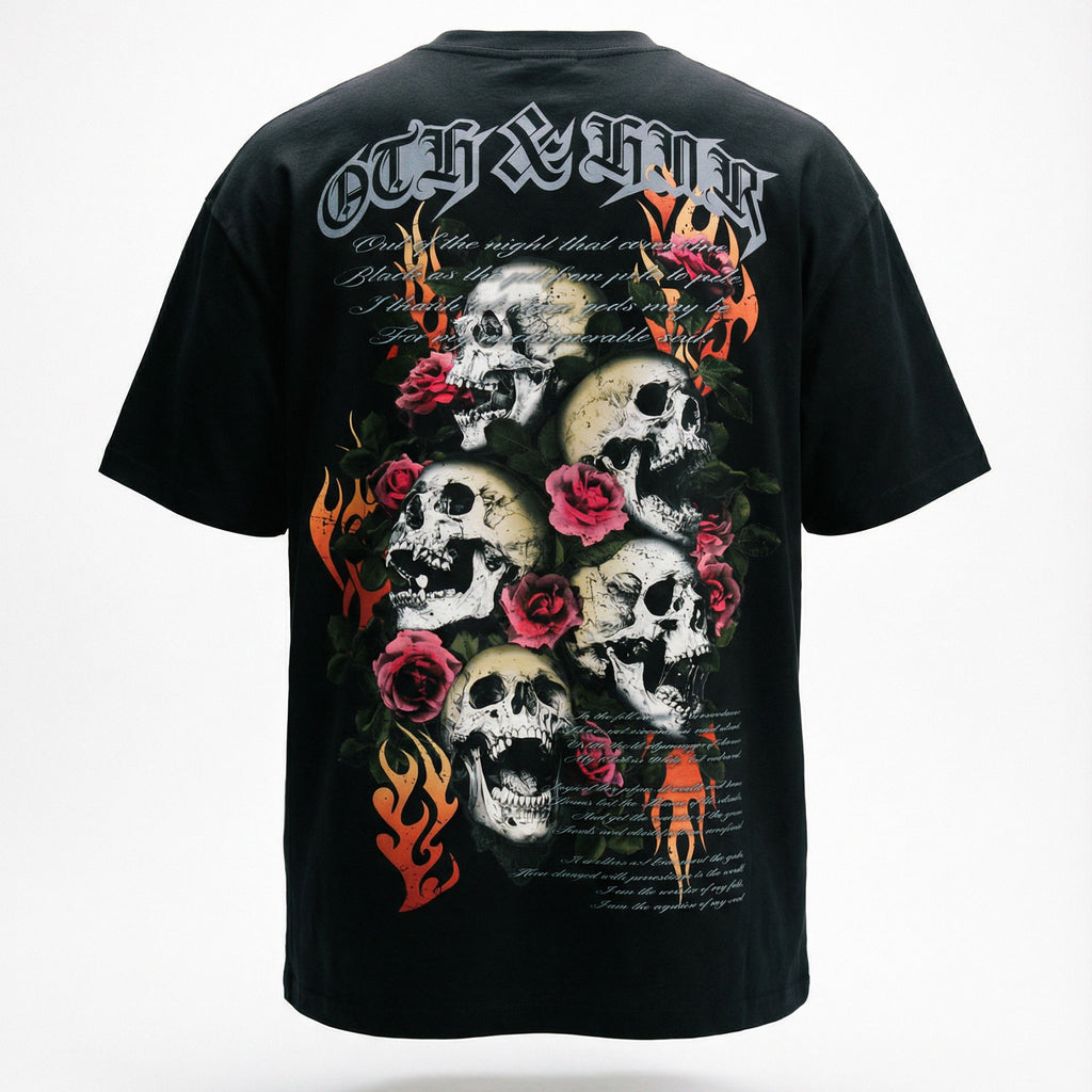 OTH & HNR UNCONQUERABLE SOUL CLASSIC BOXY TEE - BLACK