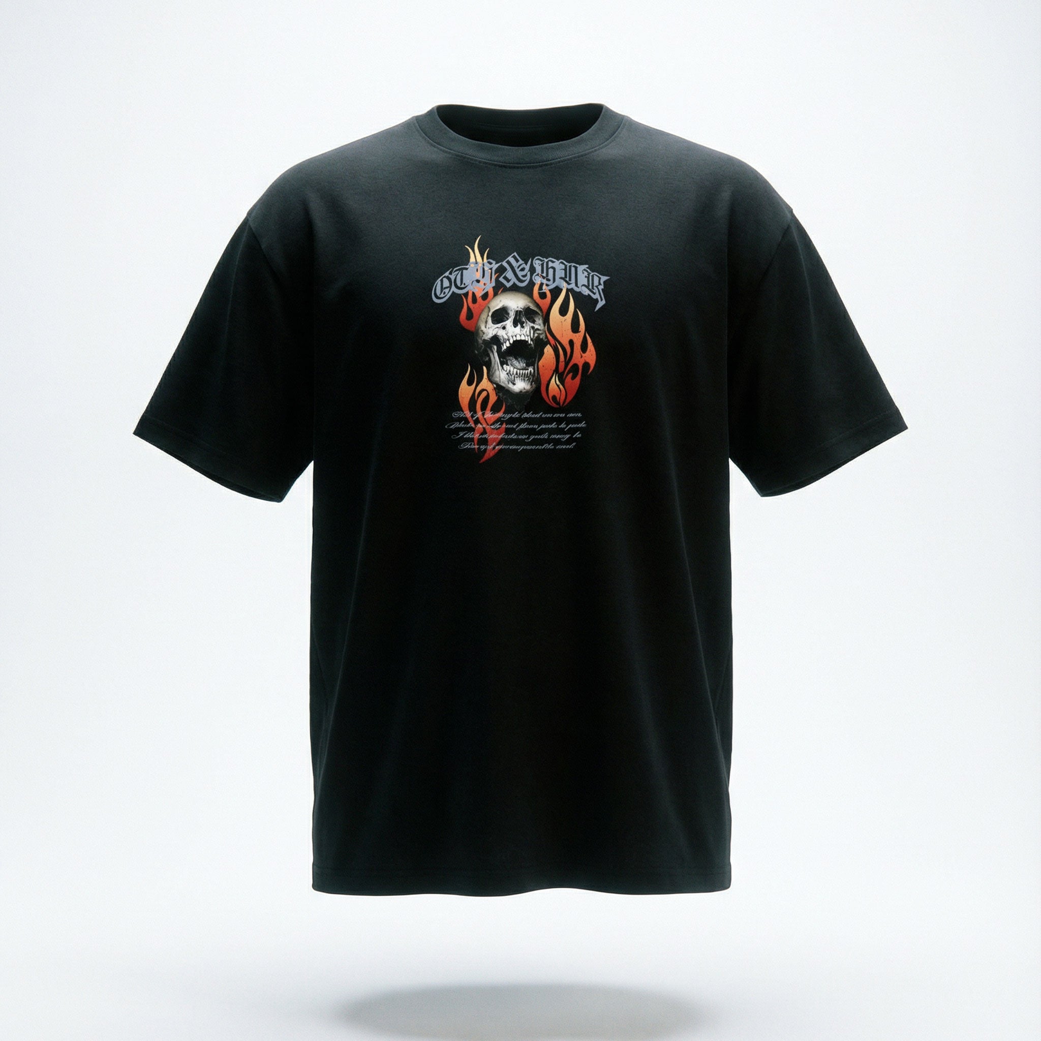 OTH & HNR UNCONQUERABLE SOUL CLASSIC BOXY TEE - BLACK